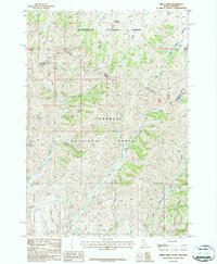 Tepee Draw 1987 topographic map thumbnail
