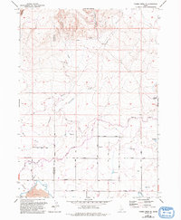 Thorn Creek SE 1957 topographic map thumbnail