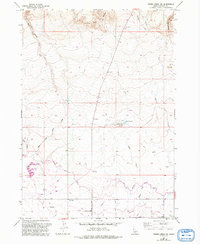 Thorn Creek SW 1957 topographic map thumbnail