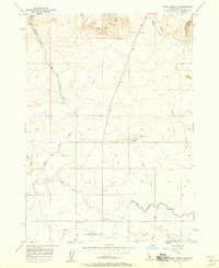 Thorn Creek SW 1957 topographic map thumbnail