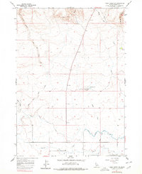 Thorn Creek SW 1957 topographic map thumbnail