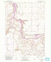 Thousand Springs 1949 topographic map thumbnail