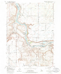 Thousand Springs 1949 topographic map thumbnail