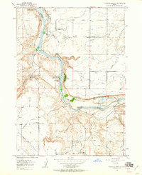 Thousand Springs 1949 topographic map thumbnail