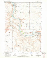 Thousand Springs 1949 topographic map thumbnail