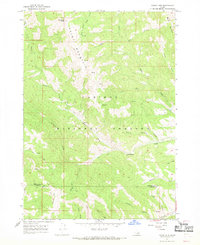 Tincup Mtn 1966 topographic map thumbnail
