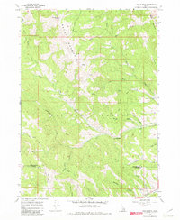 Tincup Mtn 1966 topographic map thumbnail