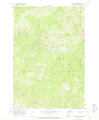 Toboggan Ridge 1966 topographic map thumbnail