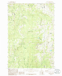 Tripod Peak 1985 topographic map thumbnail
