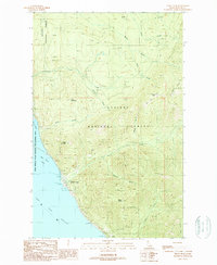 Trout Peak 1989 topographic map thumbnail