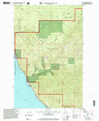 Trout Peak 1996 topographic map thumbnail