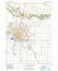 Twin Falls 1964 topographic map thumbnail