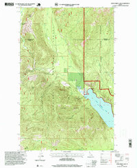 Upper Priest Lake 1996 topographic map thumbnail