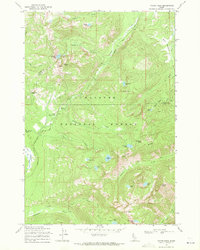 Victor Peak 1969 topographic map thumbnail