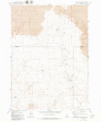 Wagon Butte 1979 topographic map thumbnail