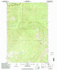 Wahoo Peak 1995 topographic map thumbnail