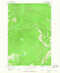 Wahoo Peak 1966 topographic map thumbnail
