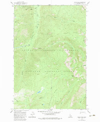 Wahoo Peak 1966 topographic map thumbnail