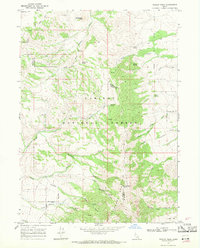 Wakley Peak 1968 topographic map thumbnail