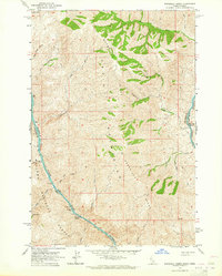 Wapshilla Creek 1963 topographic map thumbnail