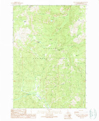 War Eagle Mountain 1989 topographic map thumbnail