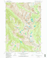 Warbonnet Peak 1972 topographic map thumbnail