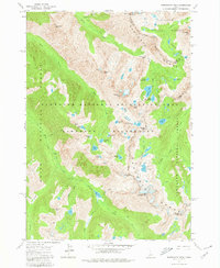 Warbonnet Peak 1972 topographic map thumbnail