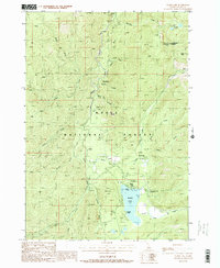 Warm Lake 1988 topographic map thumbnail