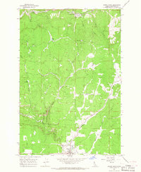Weippe North 1966 topographic map thumbnail
