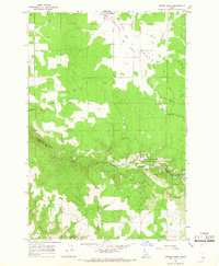 Weippe South 1966 topographic map thumbnail
