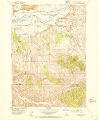 Weiser Cove 1952 topographic map thumbnail
