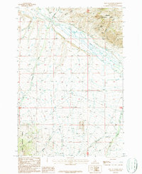 West of Leadore 1987 topographic map thumbnail