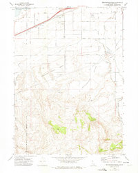 Wheatgrass Bench 1971 topographic map thumbnail