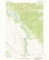 Wheaton Mountain 1966 topographic map thumbnail
