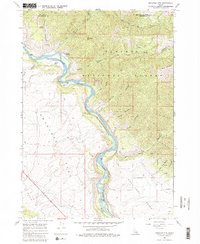 Wheaton Mountain 1966 topographic map thumbnail