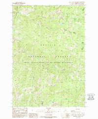 White Goat Mountain 1989 topographic map thumbnail