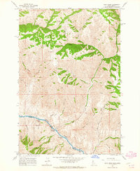 Wolf Creek 1963 topographic map thumbnail