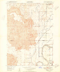 Woodville 1950 topographic map thumbnail