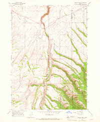 Wright Creek 1965 topographic map thumbnail