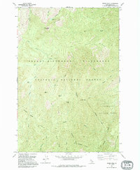 Wylies Peak 1991 topographic map thumbnail