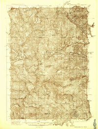 Boehls Butte 1936 topographic map thumbnail
