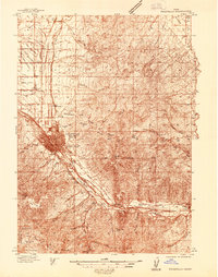 Pocatello 1937 topographic map thumbnail