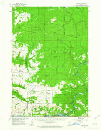 Ahsahka 1961 topographic map thumbnail