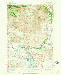 Bellevue 1957 topographic map thumbnail