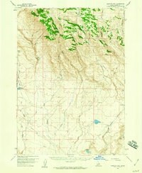 Bennett Mtn 1958 topographic map thumbnail