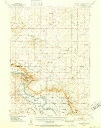 Big Foot Butte 1948 topographic map thumbnail