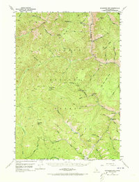 Blackbird Mtn 1950 topographic map thumbnail