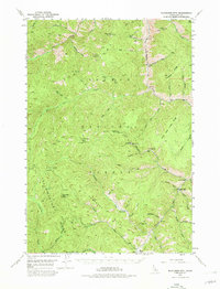 Blackbird Mtn 1950 topographic map thumbnail