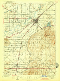 Blackfoot 1943 topographic map thumbnail