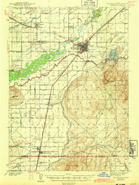 Blackfoot 1943 topographic map thumbnail